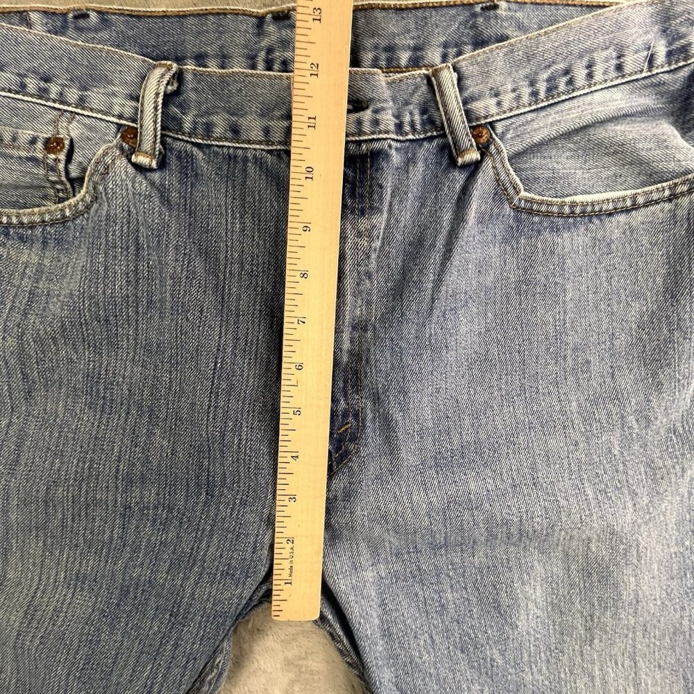 Levis 505 Jeans Mens 38x30 Blue Denim Medium Wash Straight Fit Button Fly Y2K - Picture 10 of 16